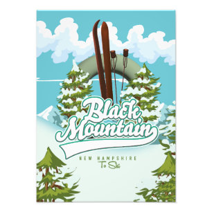 poster de ski de Black Mountain New Hampshire