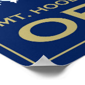 Poster de ski de Mount Hood, Oregon - Timberline L (Coin)