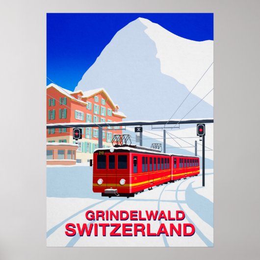 Poster de ski Grindelwald (Devant)