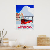 Poster de ski Grindelwald (Cuisine)