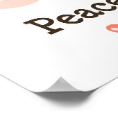 Poster de ski Peace Love (Coin)