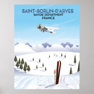 Poster de ski Saint-Sorlin d'Arves France