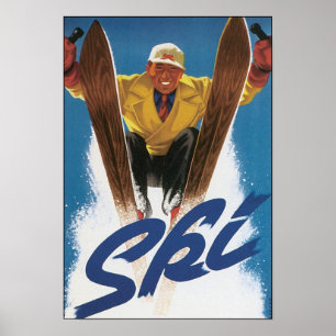 Poster de ski vintage