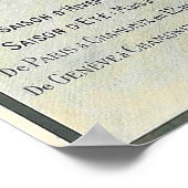 Poster de ski Vintage de Chamonix Mont Blanc (Coin)