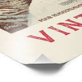 Poster de ski Vintage de Chamonix Mont Blanc (Coin)