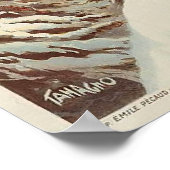 Poster de ski Vintage de Chamonix Mont Blanc (Coin)