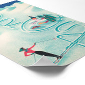 Poster de ski Vintage rétros Arosa Suisse (Coin)