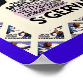 Poster de ski vintage, Saint Gervais les Bains (Coin)