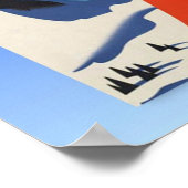 Poster de ski vintage, Ski Autriche (Coin)