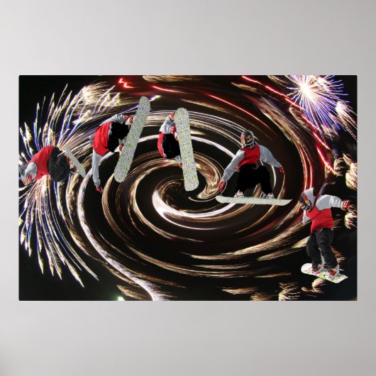 Poster de snowboard (Devant)