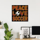 POSTER DE SOCCER PEAC LOVE (Bureau à domicile)