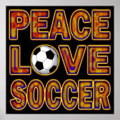 POSTER DE SOCCER PEAC LOVE (Devant)