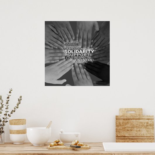 Poster de solidarité (Cuisine)