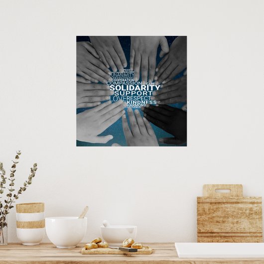 Poster de solidarité (Cuisine)