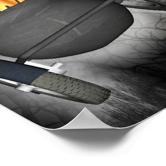 Poster de sorcière - Biker Witch (Coin)