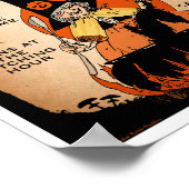 Poster de sorcière d'Halloween La cuisine de minui (Coin)