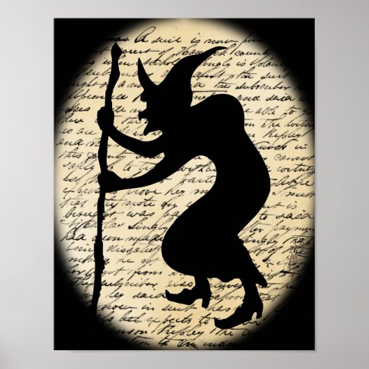 Poster de sorcière éffrayante (Devant)