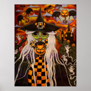 Poster de sorcière en carton