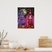 Poster de sorcière rose Halloween (Cuisine)