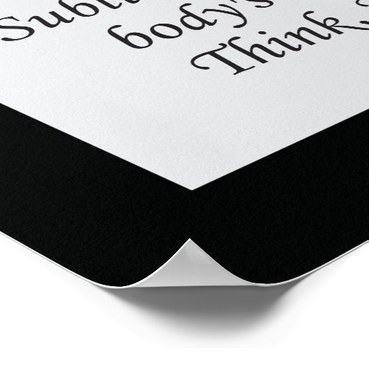 Poster de soumission de subversion chiropratique (Coin)