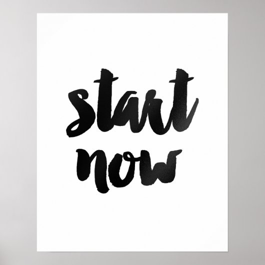 Poster de soumission motivationnelle "Commencer ma (Devant)