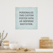 Poster de soumission personnalisée, inspirant (Cuisine)