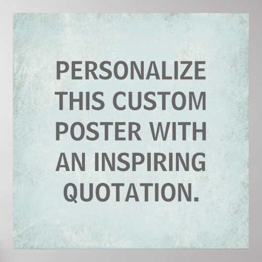 Poster de soumission personnalisée, inspirant (Devant)