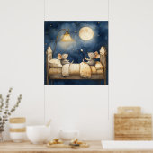 Poster de souris au coucher (Cuisine)