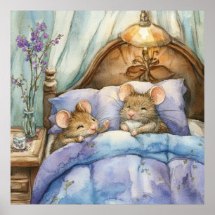 Poster de souris au coucher