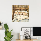 Poster de souris au coucher (Bureau à domicile)
