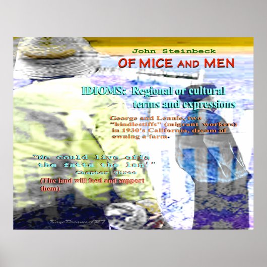 Poster De souris et d'idiome masculin (Devant)