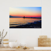 Poster de South Haven, Michigan Lighthouse 36"X24" (Cuisine)