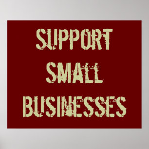 Poster de soutien aux petites entreprises
