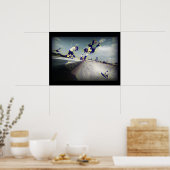 Poster de sports extrêmes : Skateboarders faisant  (Cuisine)