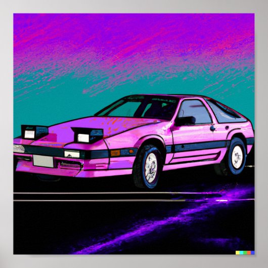 Poster de Sportscar de Far Out Synth 80 (Devant)