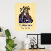 Poster de St. Apollonia avec dent pullée (Nurember (Bureau à domicile)