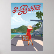 Poster de St Barths Tarmac