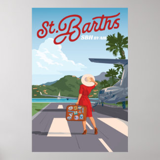 Poster de St Barths Tarmac