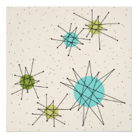 Poster de Starbursts Atomique Iconique