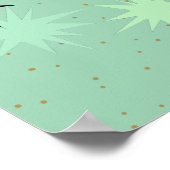Poster de Starbursts de Jade et Mint Atomique (Coin)