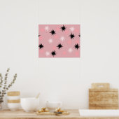 Poster de Starbursts en rose atomique (Cuisine)