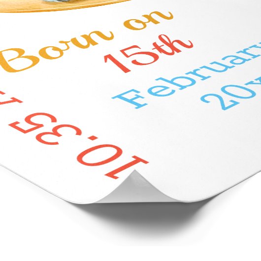 Poster de statistiques Penguin Half Moon Baby (Coin)