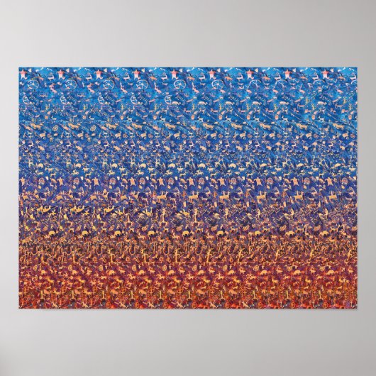 Poster de stéréogramme 3D caché - Gardien du passé (Devant)