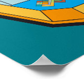 Poster de style Art déco avec forme de gemme (Coin)