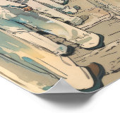 Poster de style de livre comique, illustration cou (Coin)