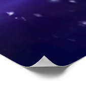 Poster de style peinture acrylique bleu violet (Coin)