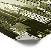 Poster de style rétro New York City (Coin)