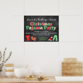 Poster de style tableau de bord du Pyjama de Noël (Cuisine)