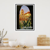 POSTER DE STYLE VINTAGE PALERMO ITALIE (Cuisine)