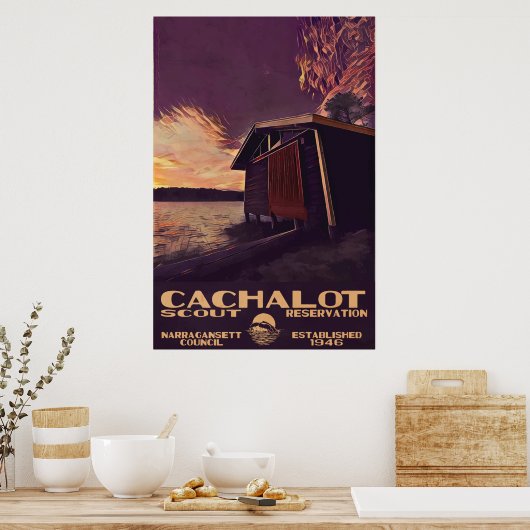 Poster de style WPA Cachalot (Cuisine)